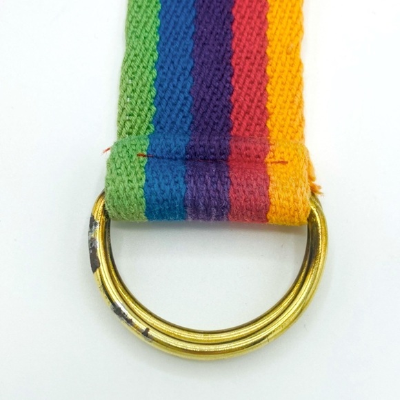 Vintage Rainbow Corded D-Ring Belt, S/M - Picture 6 of 11